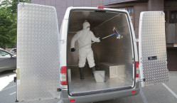 Disinfection of transport in Disinfection of transport in